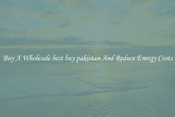 Buy A Wholesale best buy pakistan And Reduce Energy Costs