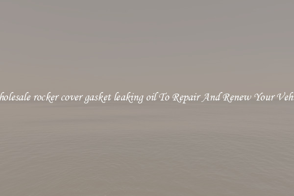 Wholesale rocker cover gasket leaking oil To Repair And Renew Your Vehicle