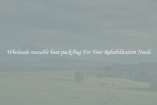 Wholesale reusable heat pack/bag For Your Rehabilitation Needs