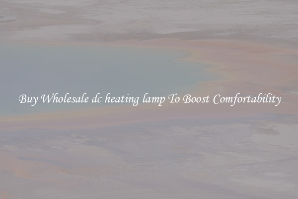 Buy Wholesale dc heating lamp To Boost Comfortability