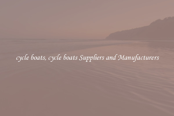 cycle boats, cycle boats Suppliers and Manufacturers