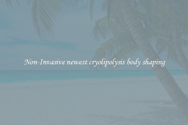 Non-Invasive newest cryolipolysis body shaping