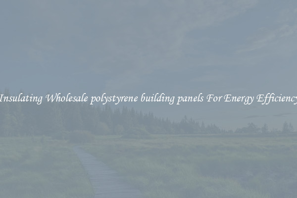 Insulating Wholesale polystyrene building panels For Energy Efficiency