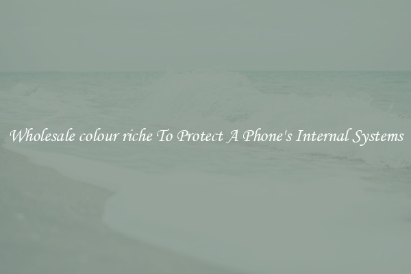 Wholesale colour riche To Protect A Phone's Internal Systems