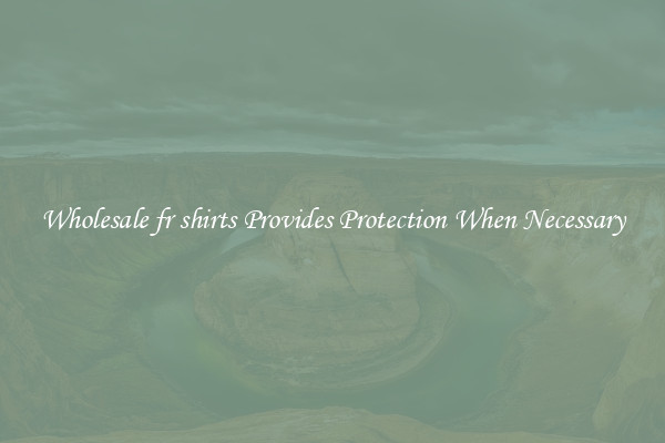 Wholesale fr shirts Provides Protection When Necessary