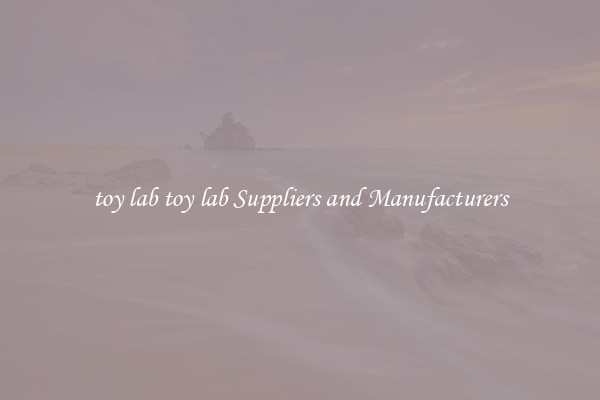 toy lab toy lab Suppliers and Manufacturers