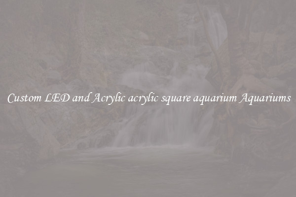 Custom LED and Acrylic acrylic square aquarium Aquariums