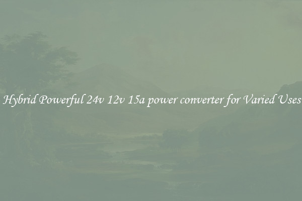 Hybrid Powerful 24v 12v 15a power converter for Varied Uses
