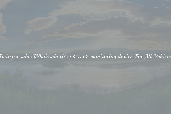 Indispensable Wholesale tire pressure monitoring device For All Vehicles